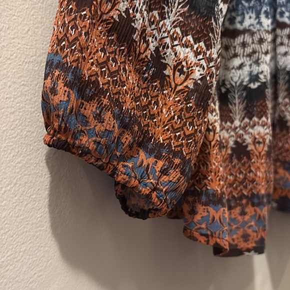 Garnet Hill Women's Multicolor Patterned top - large - 100% silk - Picture 6 of 6